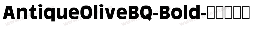 AntiqueOliveBQ-Bold字体转换