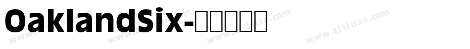 OaklandSix字体转换