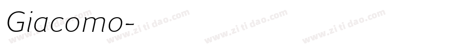 Giacomo字体转换