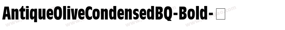 AntiqueOliveCondensedBQ-Bold字体转换
