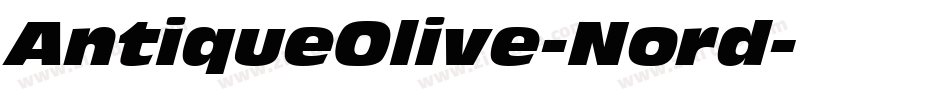 AntiqueOlive-Nord字体转换