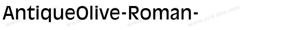 AntiqueOlive-Roman字体转换