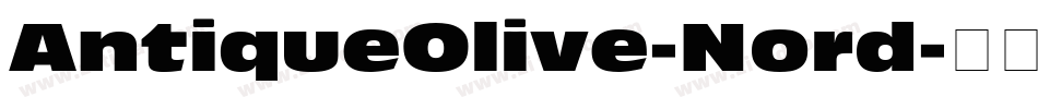 AntiqueOlive-Nord字体转换