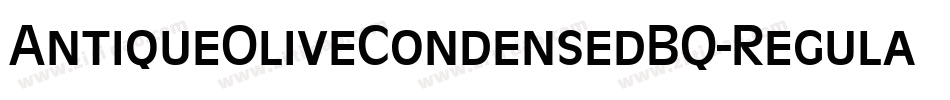 AntiqueOliveCondensedBQ-Regular字体转换
