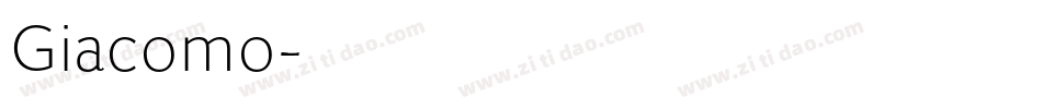 Giacomo字体转换
