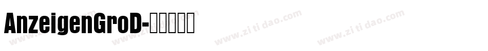 AnzeigenGroD字体转换