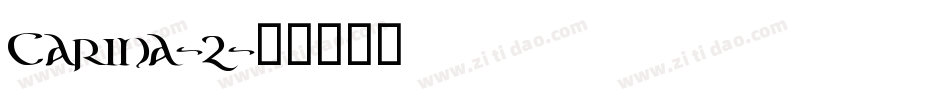 Carina-2字体转换
