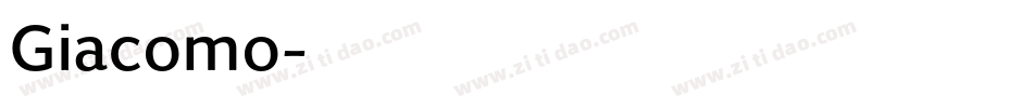 Giacomo字体转换