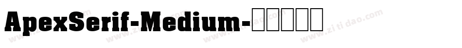 ApexSerif-Medium字体转换