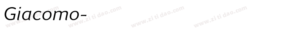 Giacomo字体转换