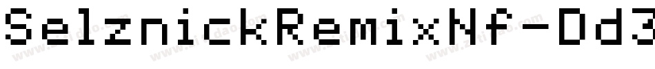 SelznickRemixNf-Dd3D字体转换