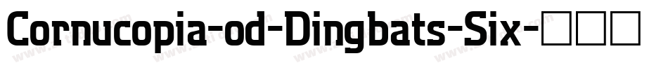 Cornucopia-od-Dingbats-Six字体转换