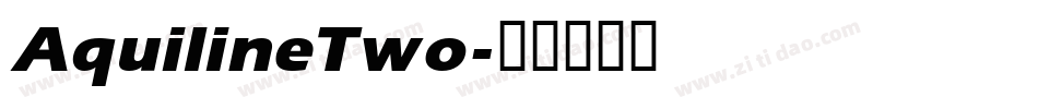 AquilineTwo字体转换