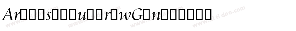 AramisRegular-wG7n字体转换