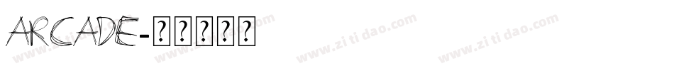 ARCADE字体转换