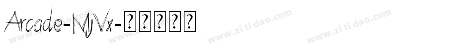 Arcade-MjVx字体转换