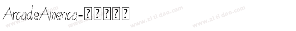 ArcadeAmerica字体转换