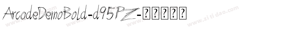 ArcadeDemoBold-d95PZ字体转换