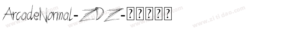 ArcadeNormal-ZDZ字体转换