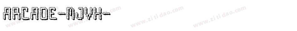 Arcade-MjVx字体转换