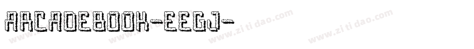 ArcadeBook-EEGj字体转换
