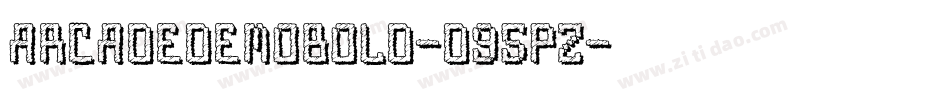 ArcadeDemoBold-d95PZ字体转换