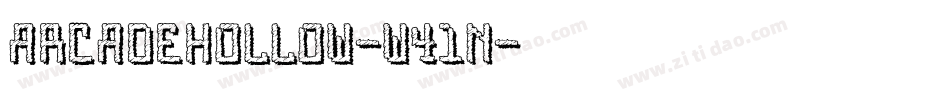 ArcadeHollow-w41n字体转换