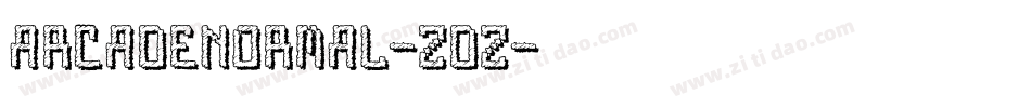 ArcadeNormal-ZDZ字体转换