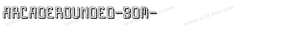 ArcadeRounded-3DM字体转换