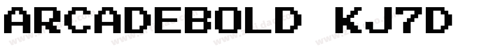 ArcadeBold-Kj7D字体转换