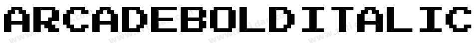 ArcadeBoldItalic-2wOw字体转换