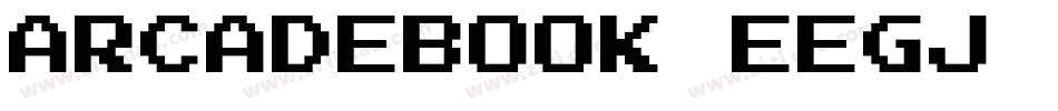 ArcadeBook-EEGj字体转换