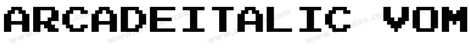 ArcadeItalic-vomD字体转换
