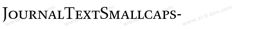 JournalTextSmallcaps字体转换