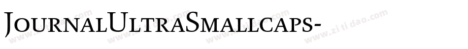 JournalUltraSmallcaps字体转换