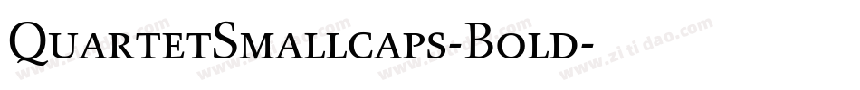 QuartetSmallcaps-Bold字体转换