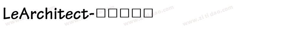 LeArchitect字体转换