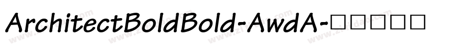 ArchitectBoldBold-AwdA字体转换