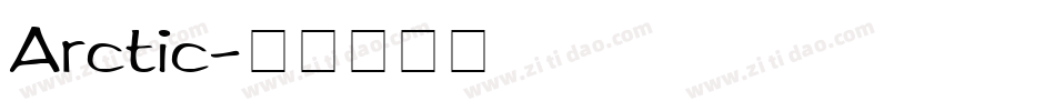 Arctic字体转换