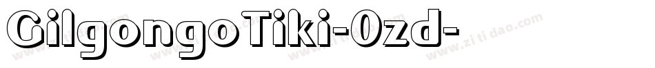 GilgongoTiki-0zd字体转换
