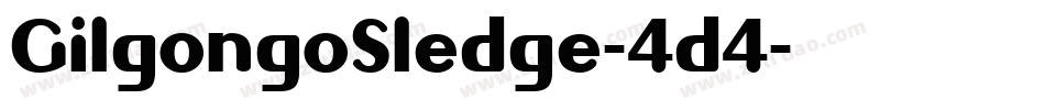GilgongoSledge-4d4字体转换
