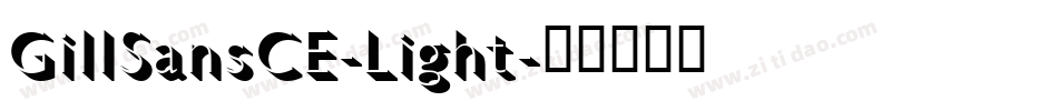 GillSansCE-Light字体转换