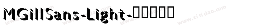 MGillSans-Light字体转换