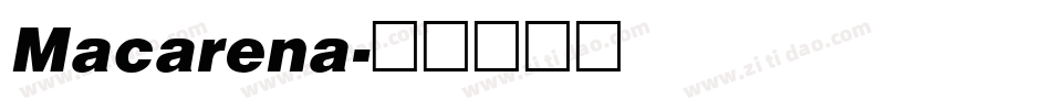 Macarena字体转换