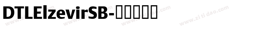 DTLElzevirSB字体转换