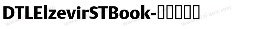 DTLElzevirSTBook字体转换