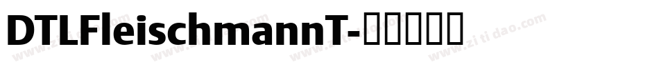 DTLFleischmannT字体转换