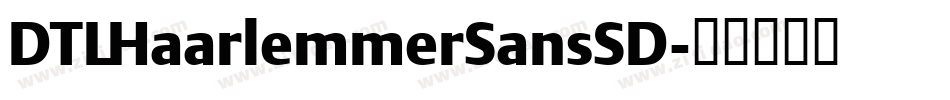 DTLHaarlemmerSansSD字体转换