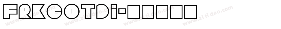 FRKGOTDI字体转换