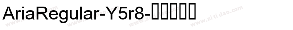 AriaRegular-Y5r8字体转换